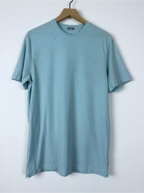 Zanone IceCotton T-Shirt Size 52 Light Blue Made In Italy